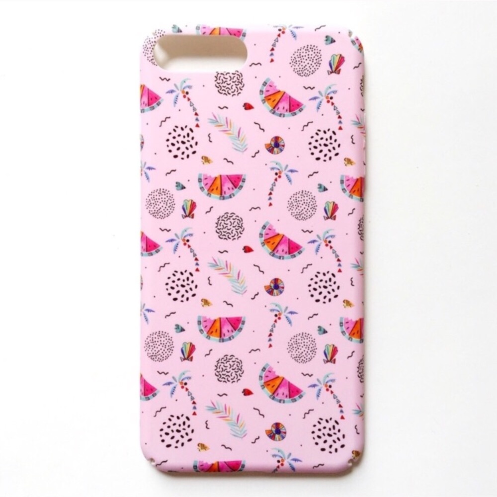 FINAL SALE iPhone 7/7+/8/8+ Case Pink Watermelon - Picture 2 of 5